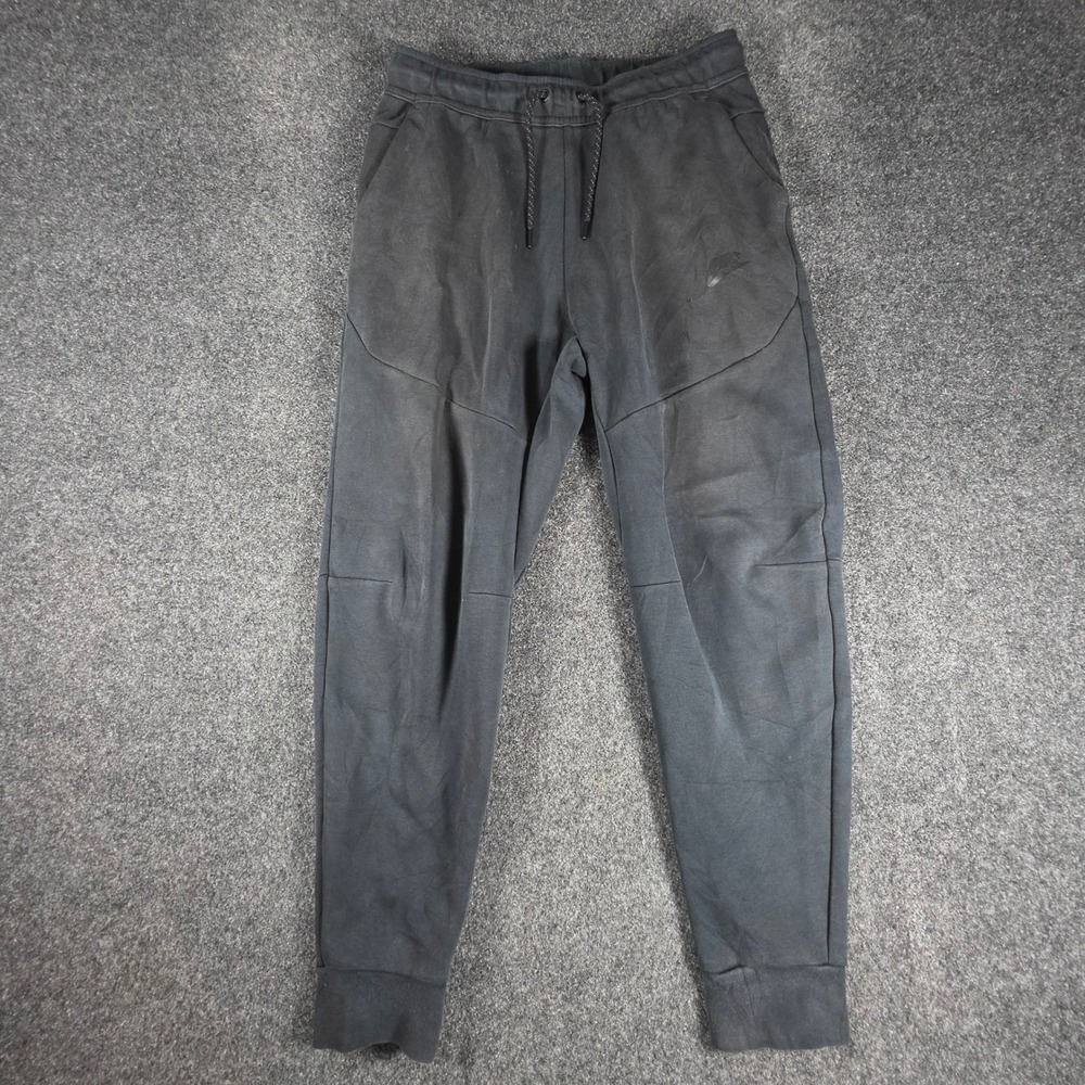 Nike Tech Fleece Joggers Mens Small Black CU4495-010 Tapered Sweatpants